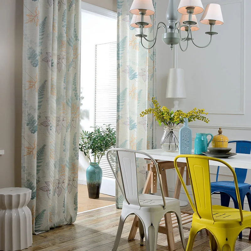 Фабричная ткань для штор Современная идиллическая американская занавеска