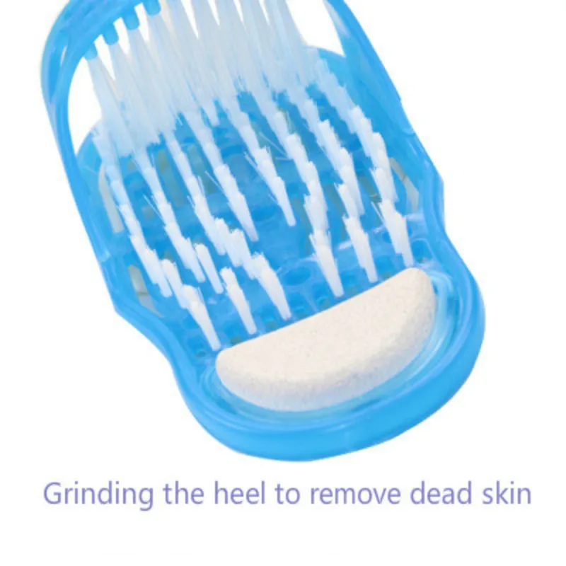 Пластиковые массажные тапочки для ванны и душа обувь щетка пемза из камней