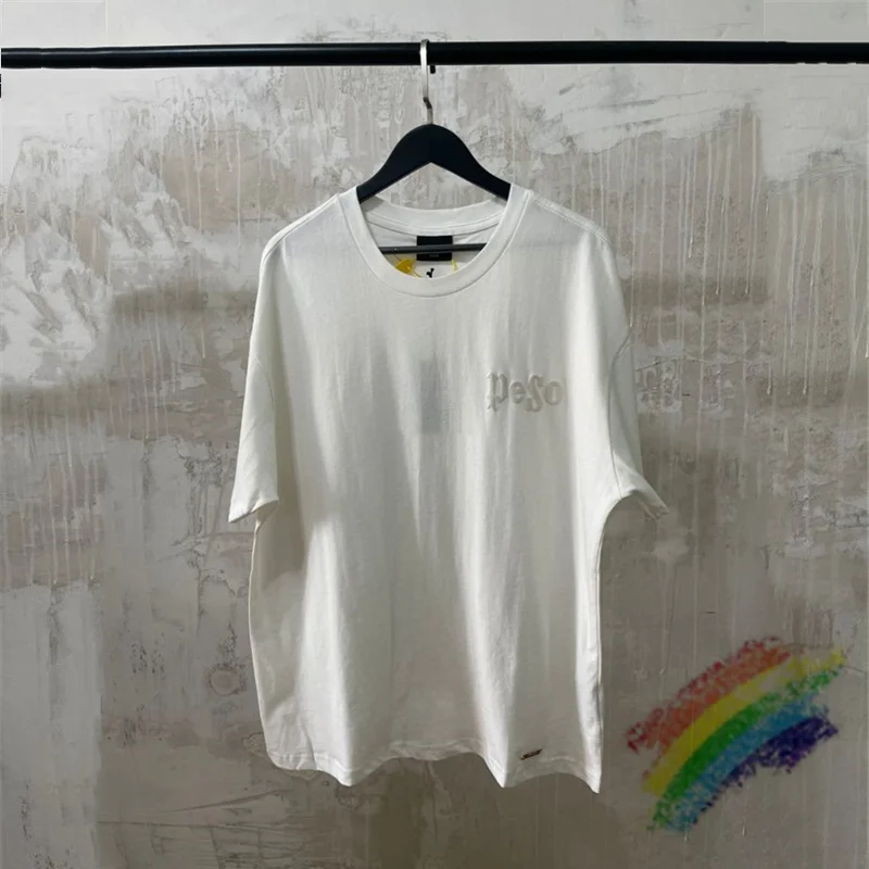 

Foam Printing PESO T-shirt Men Women 1:1 Best Quality Heavy Fabric White T Shirt Tops Tee Short Sleeve