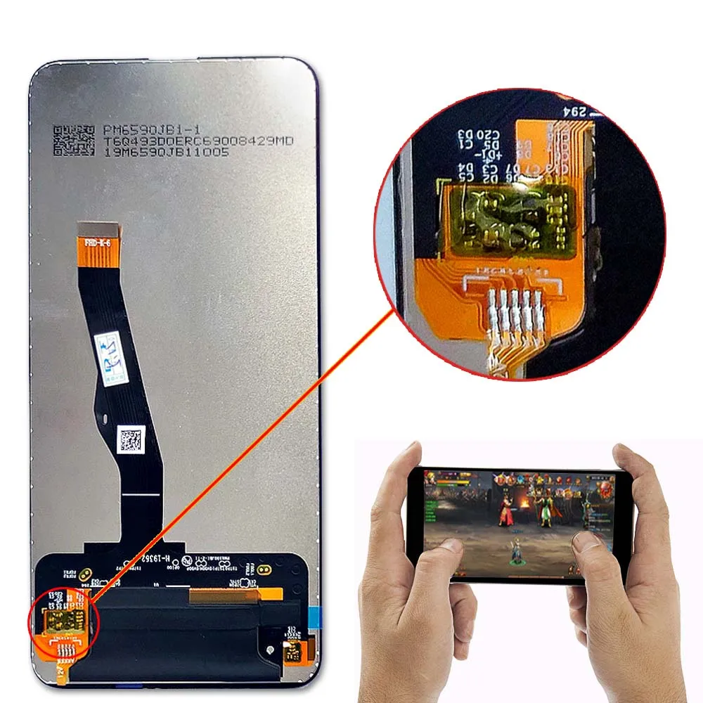 vancca lcd display for huawei p smart z stk lx1 lcd fro y9 prime 2019 lcd digitizer assembly oleophobic coating free global shipping