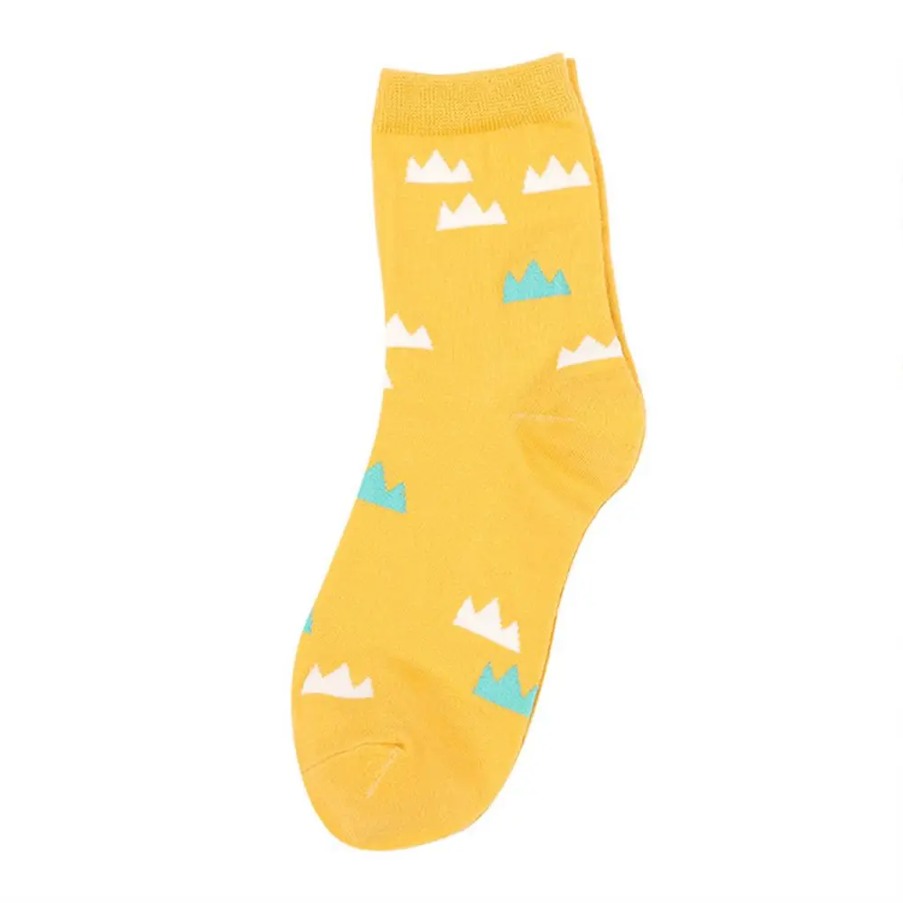 Женские хлопковые носки всесезонные без пятки с мультяшным рисунком модная