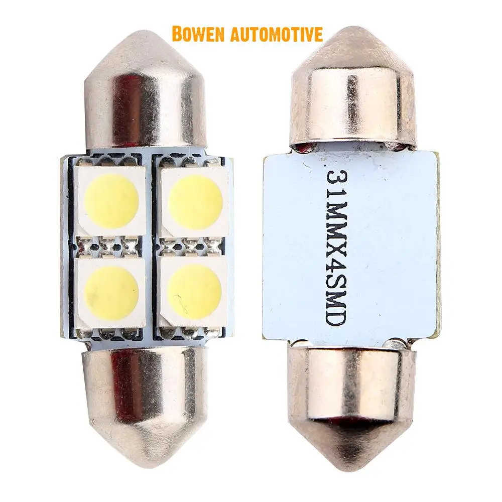 

LD 2X Double pointed 31mm 5050 4smd 1.5W led reading lamp roof lamp license plate lamp carriage lamp map lamp