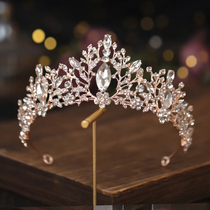 

Vintage Crystal Crown Tiaras Bride Wedding Hair Accessories Crystal Headband Headpieces Bridal Hair Jewelry Crown And Tiara Gift