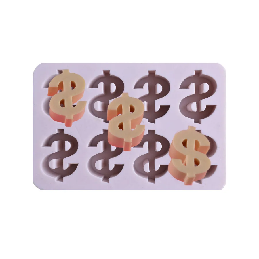 

1pc Dollar sign cake mold fondant mold cake decorating tools silicone mould DIY cake baking Tools FTM1971