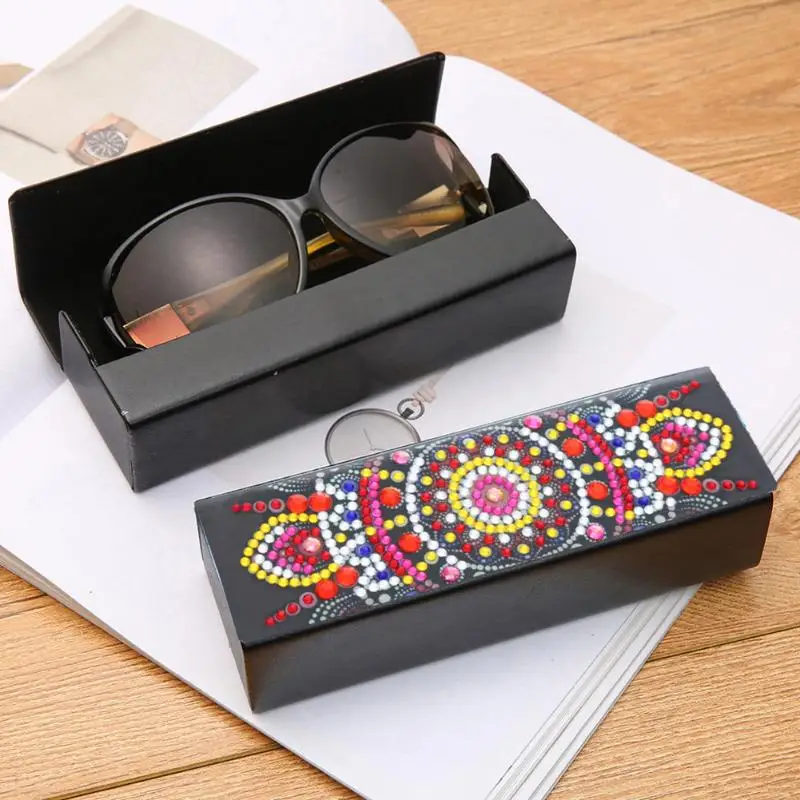 Очки со стразами коробка для хранения самодельных очков с защитой рисования