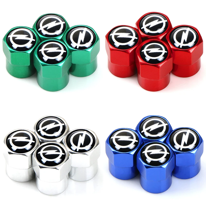 4 шт. Новые Металлические колпачки клапанов колес для Opel Astra H G J Insignia Mokka Zafira Corsa Vectra