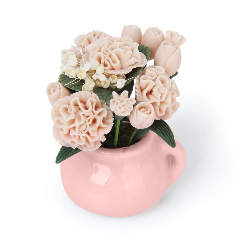 

8pcs/set 1/12 Scale Wooden Rocking Horse +Crib Dollhouse Supplies Accs