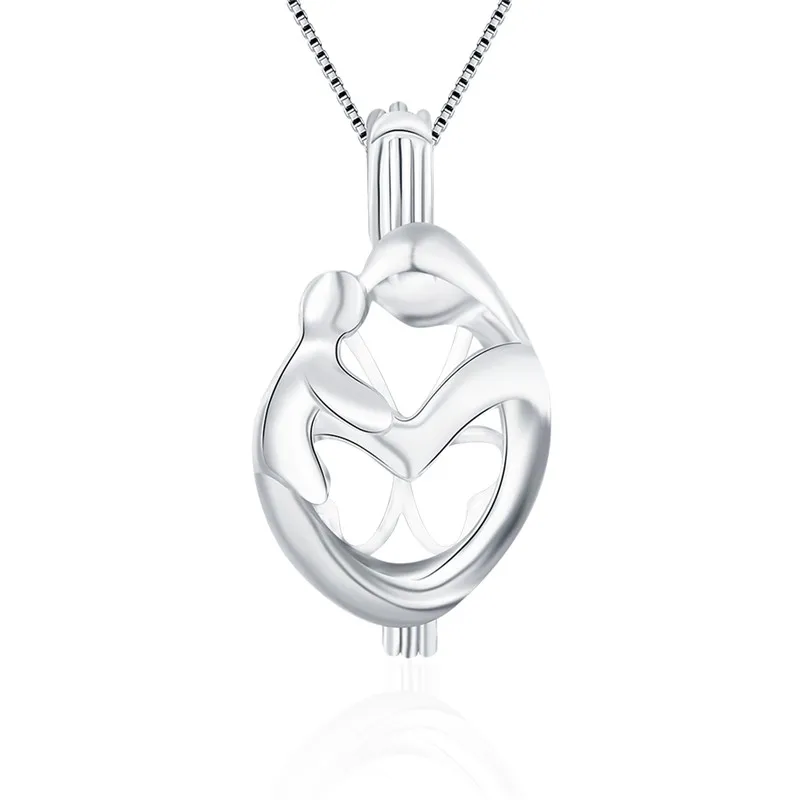 Кулон клетка из серебра 925 пробы с жемчугом|baby charms|baby babybaby mom |