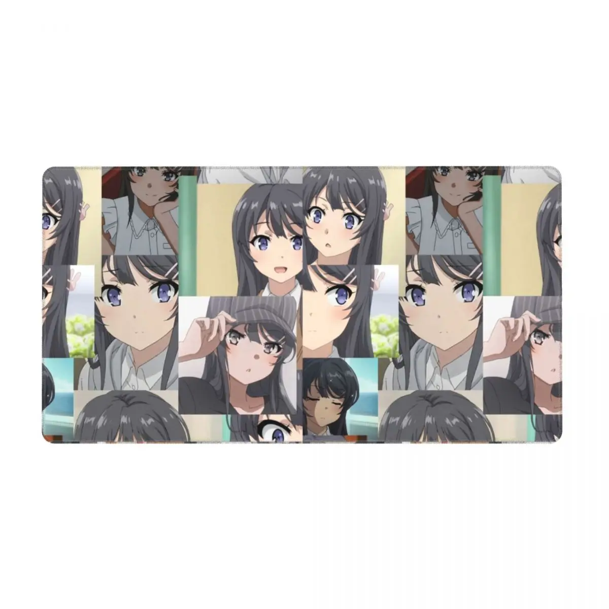 

Mai Sakurajima Face Keyboard Table Mat Mousepad Rascal Does Not Dream of Bunny Girl Senpai Game Rubber Computer Mouse pad