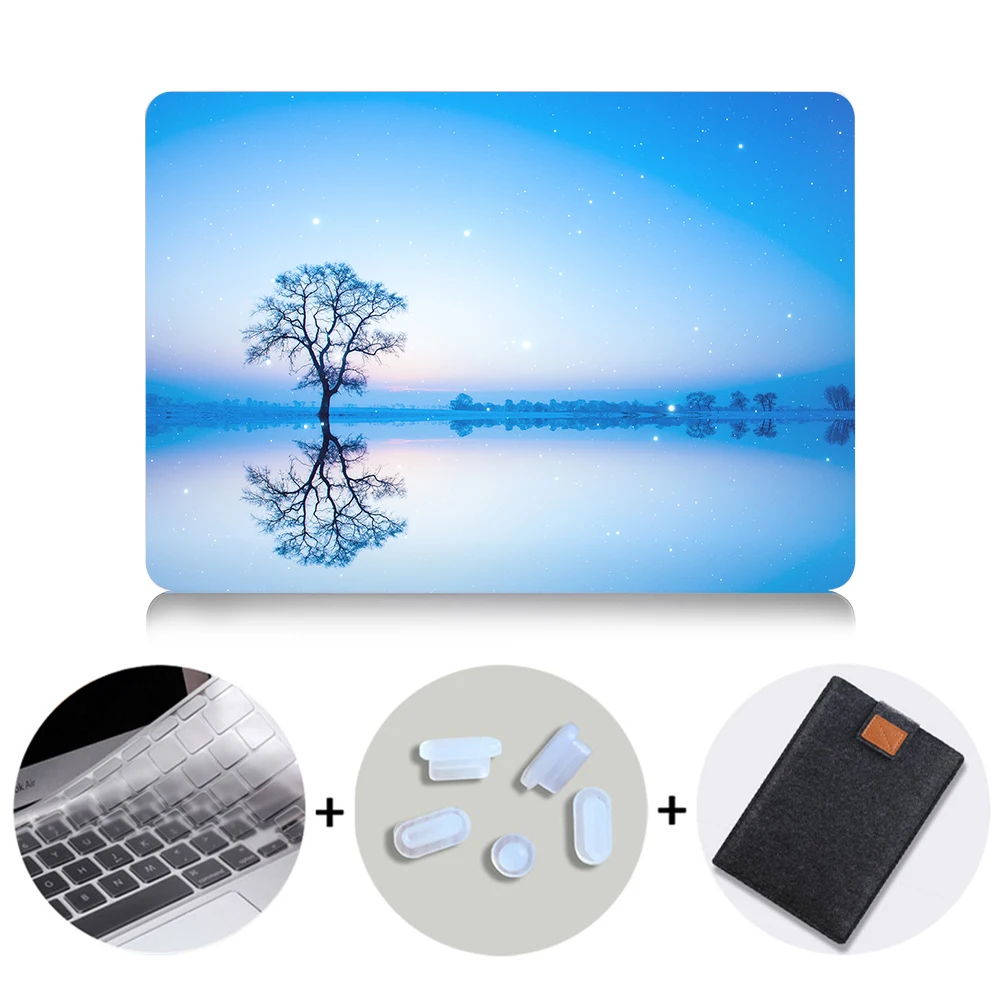 Чехол MTT для Macbook Pro retina 13 15 с сенсорной панелью, Жесткий Чехол для mac book Air 11, новинка 13,3, 12 дюймов, чехол для ноутбука с пейзажным принтом - Цвет: MB09