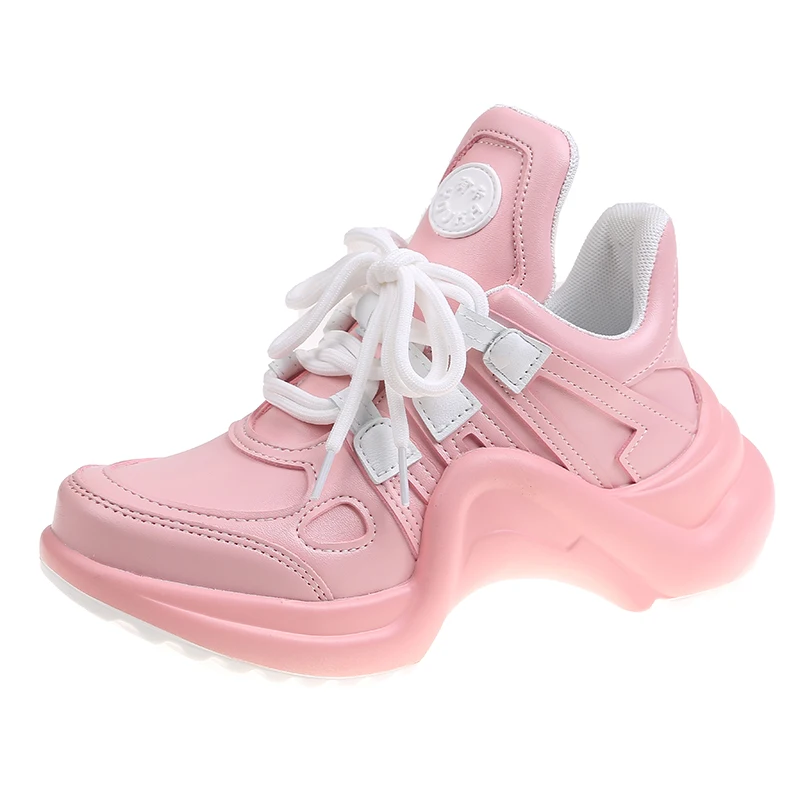 

Женские массивные кроссовки на платформе, повседневные Дизайнерские кроссовки на толстой вулканизированной подошве, весна-осень 2021