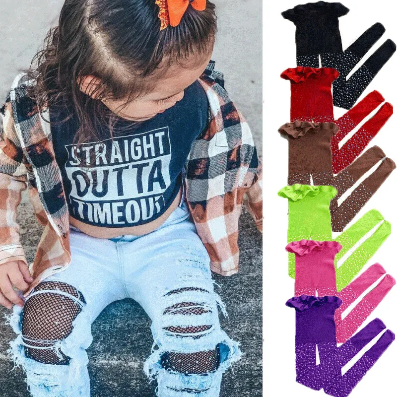 Детские сетчатые колготки в сеточку для маленьких девочек Колготки с узором