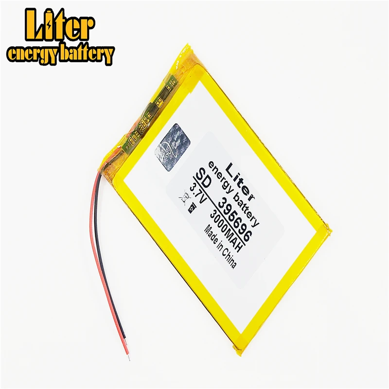 Новый MP3 / MP4 GPS например литий полимерный аккумулятор 395696 3 7 в 3000 мАч|Батареи для