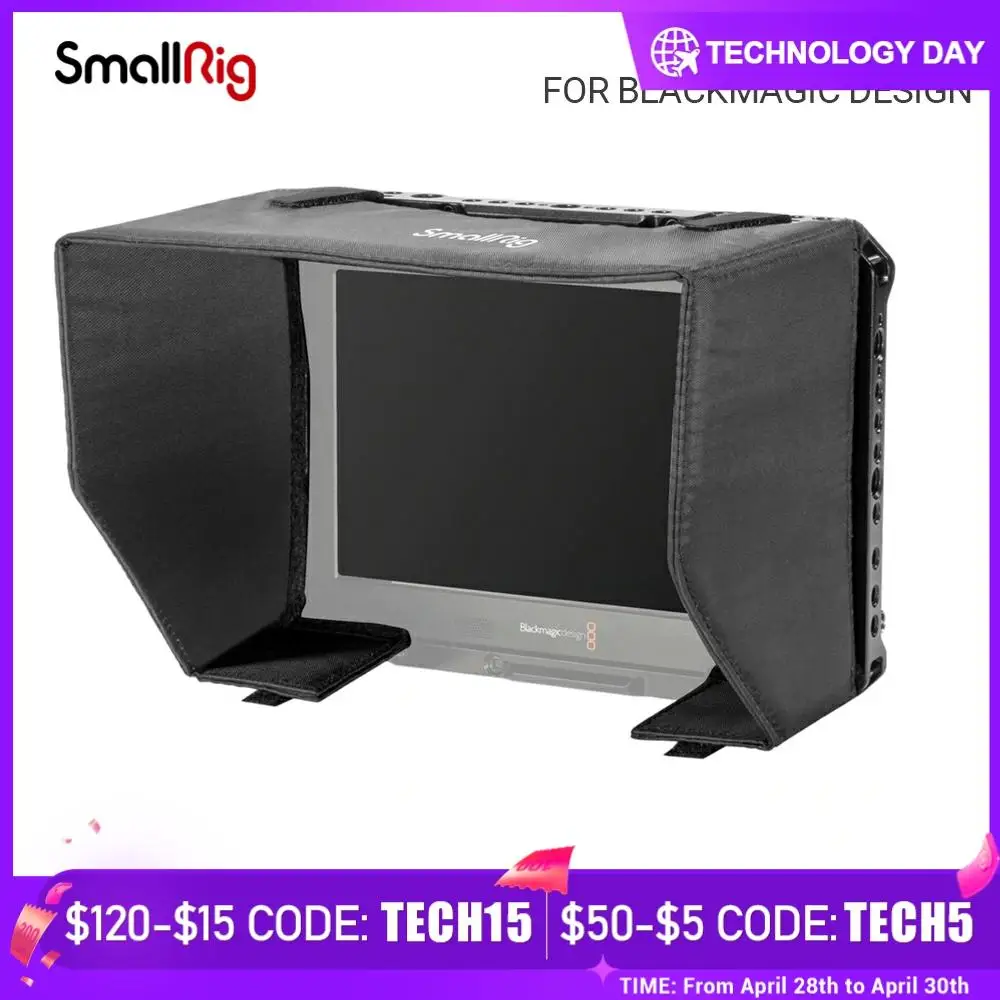 Клетка SmallRig Director Monitor с солнцезащитным козырьком и зажимом для видеопомощника
