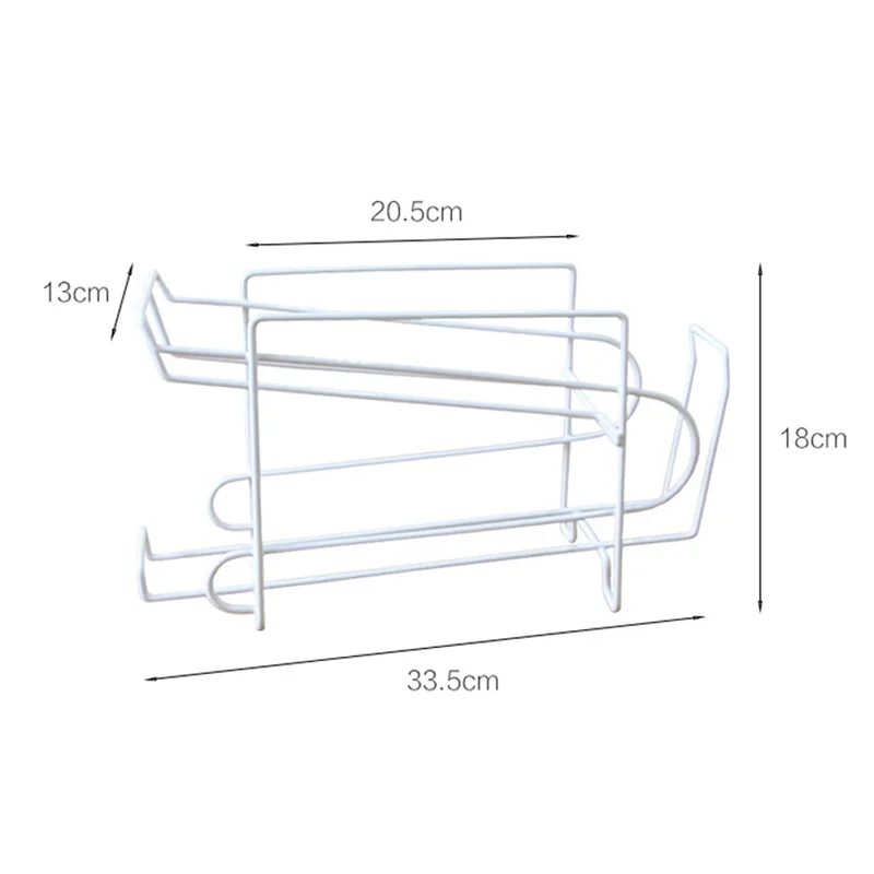 

Refrigerator Double-layer Storage Shelf Roll Design Can Beer Iron Rack Cola Beer Holder Soda Kitchen Accessories Organizer