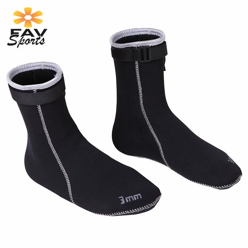 Черные мужские и женские носки для плавания серфинга подводного неопрена