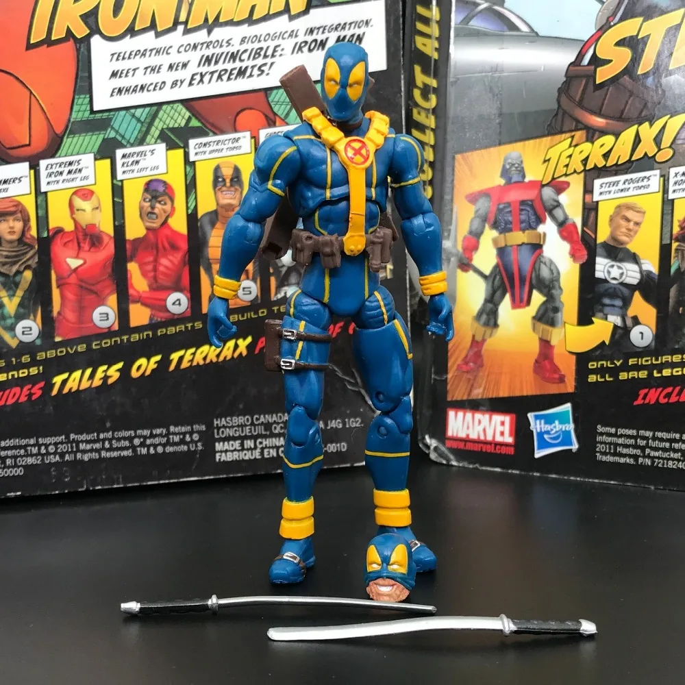 

3,75 "ML Deadpool Blue W/аксессуары, фигурка, коллекционная игрушка