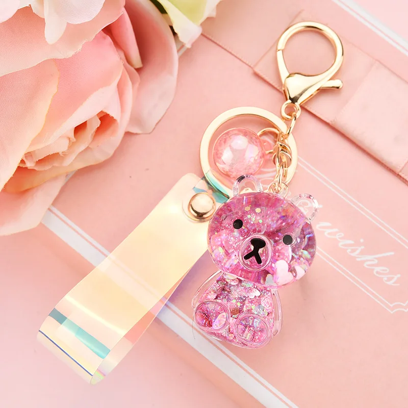 Брелок для ключей из акрила с изображением медведя мультфильма - купить по