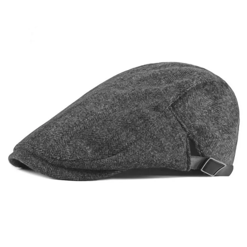 

Spring Autumn Warm Flat Cap For Old Men Outdoor Adjustable Vintage Visor Male Retro Beret Hat Cabbie Newsboy Ivy Cap Bone Gorras