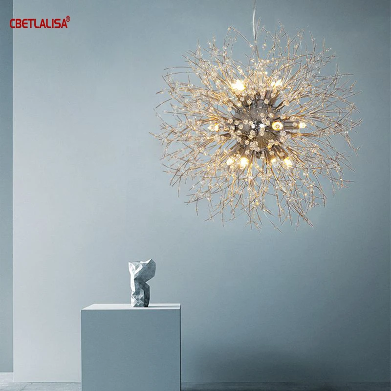 Новинка хрустальные бусины для люстры в виде одуванчика подвесной светильник