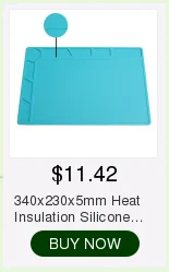 405x305mm Magnetic Heat Resistant Soldering Mat Silicone Heat Gun BGA Soldering Station Desk Mat Insulation Pad Repair Tools