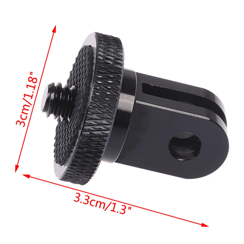 

New Mini Tripod Mount Adaptor Aluminum Alloy CNC 1/4 Screw Head Adapter For GoPro Hero 8 7 6 5 For DJI Sony EKEN Camera Acc