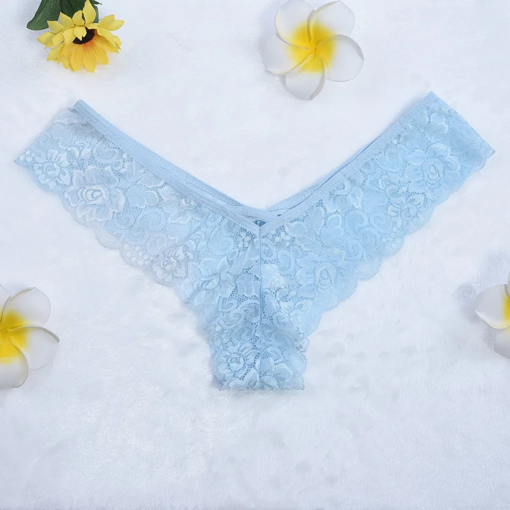 Женские короткие сексуальные кружевные прозрачные цветочные трусы с низкой