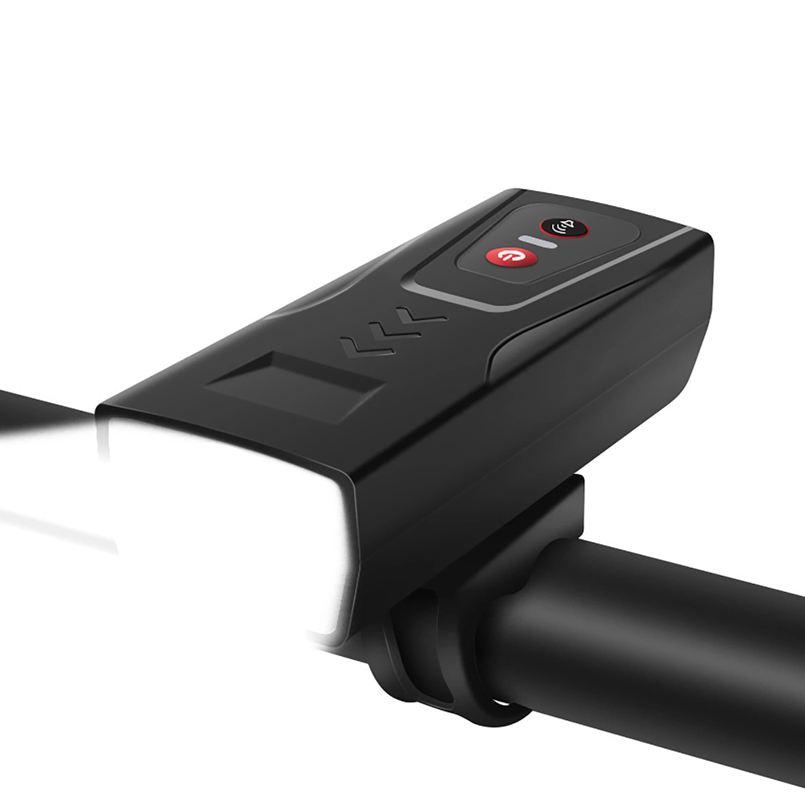 

Портативный велосипедный передний фонарь с USB-зарядкой, светодиодный налобный фонарь, водонепроницаемый, яркий велосипедный фонарь с громк...