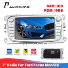 AMPrime 7-дюймовое радио 2 din Android GPS автомобильное радио Wi-Fi Авторадио для FordFocusC-MaxMondeoGalaxy радио coche мультимедийный плеер