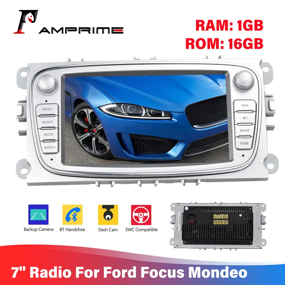 Автомагнитола AMPrime мультимедийный плеер на Android с 7 &quotэкраном GPS Wi Fi для Ford Focus/C