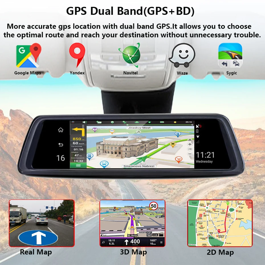 Видеорегистратор QUIDUX 4G 4 канала ADAS Android 2 Гб ОЗУ 1080P GPS Wi Fi|Видеорегистраторы| |