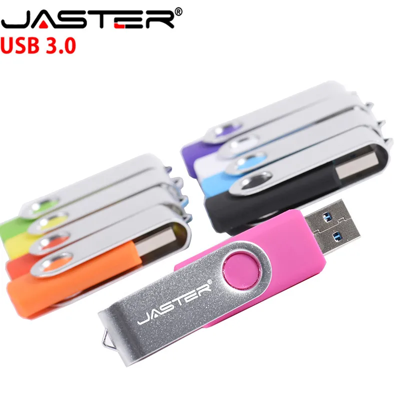 JASTER USB3.0 поворотный USB флеш накопитель 256 ГБ 128 Гб 64 32 16 8 4 Флешка высокого качества