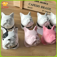 french bulldog aromatherapy candle silicone mould decoration dog head soap quality silicone mold