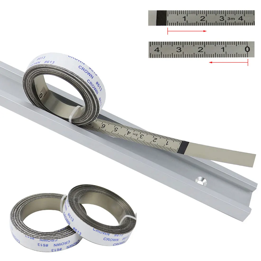 

Sdhesive Scale Stainless Steel Self-adhesive Mechanical Scale Worktable Ruler Tape Measuring Tools Instruments