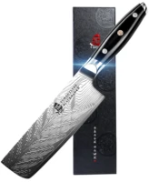 tuo nakiri knife vegetable japanese chef knife 6 5 inch high carbon stainless steel kitchen knives with g10 full tang handle