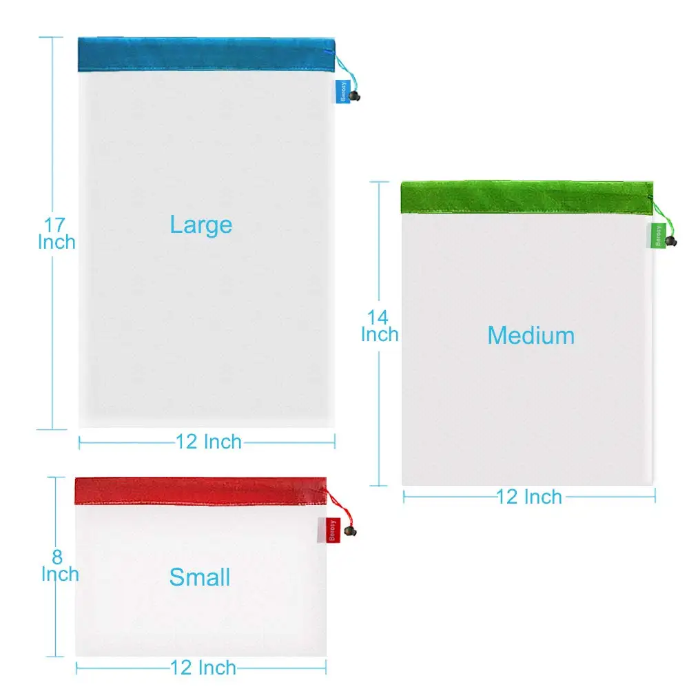 

13pcs Reusable Mesh Produce Bags for Storage and Shopping Eco-Friendly Bags