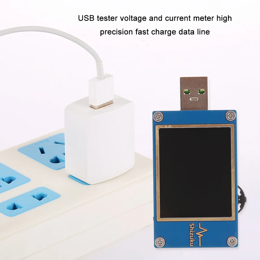 USB тестер YK001 для быстрой зарядки 1 77 дюйма цифровой вольтметр амперметр