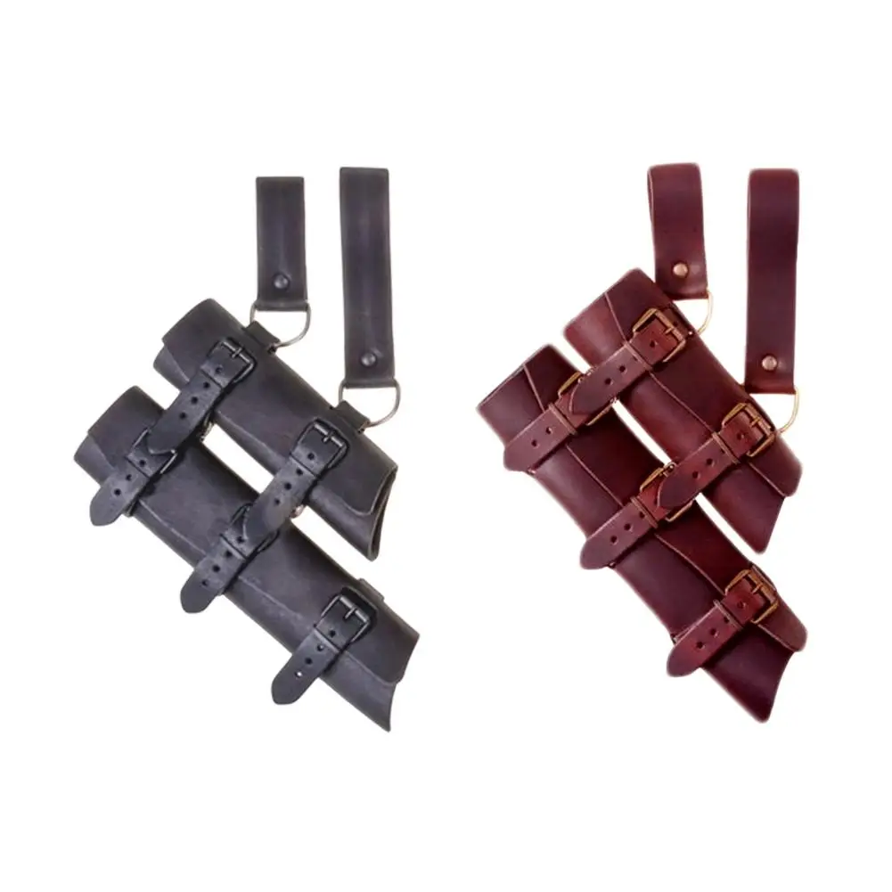 Кожаный регулируемый двойной защитный чехол в средневековом ретро стиле с мечом