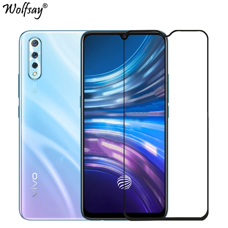 2 шт. закаленное стекло для Vivo V17 Neo полное покрытие клей Защита экрана Стекло