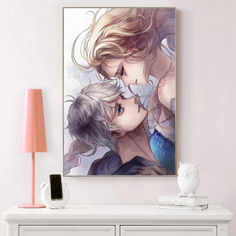 Мультяшная краска по номерам художественная живопись работа анимационный