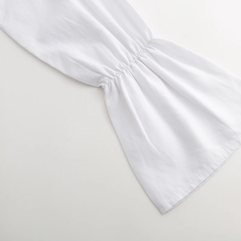 Lossky женские блузки с длинным рукавом поддельные хлопковые топы Mujer модные