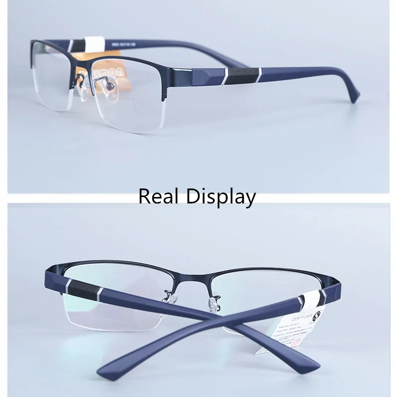 Мужские деловые очки из титанового сплава TR90 дужки полуоправа Мужская