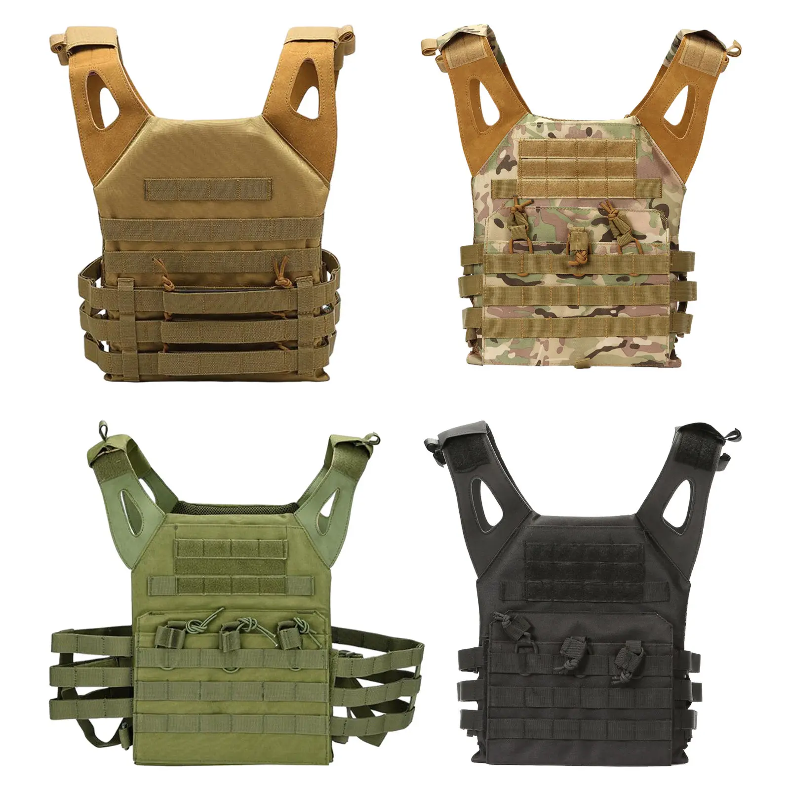 

600D Hunting , Adjustable Polyester Plate Carrier Magazine for CS Outdoor Lightweight Vest Waistcoat