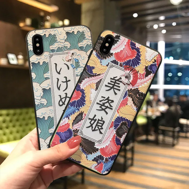 Модный чехол с 3D тиснением для телефона Samsung S10e S8 9 10 20 21 Ultra Plus Note8 ультрамягкие