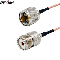 uhf pl 259 male to uhf so 239 female rg316 antenna extension cable pl259 pigtail connector for cb radio ham radio fm transmitter