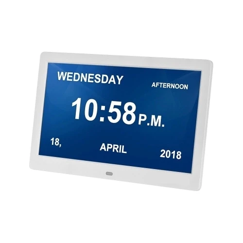 Retail 10 Inch Photo Frame &amp Digital Alarm LED Screen Simple Eletronic Album Support Clock/Calendar/Time Setting/Music/Pho |