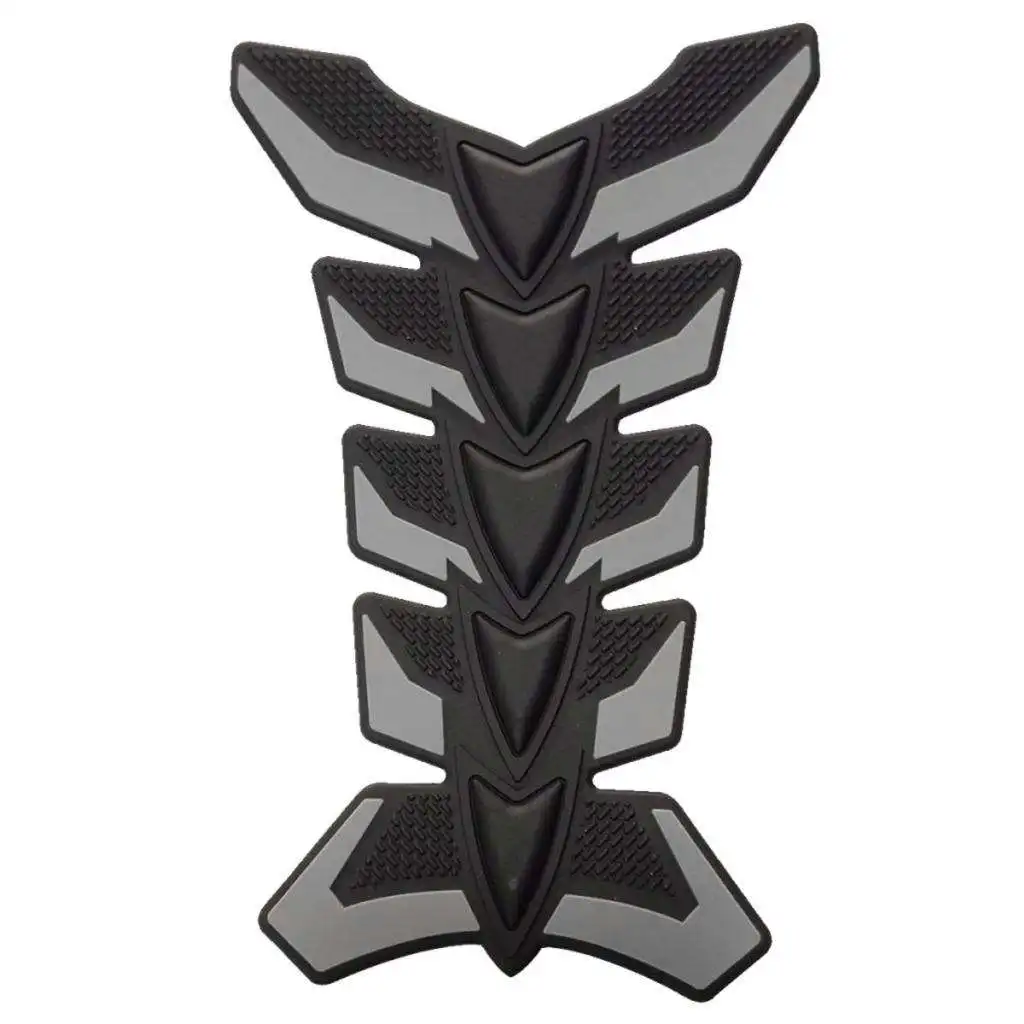

Universal Gas Tank Protector Motorcycle Oil Fuel Tank Pad 3D Gel Sticker Decals - 12.5x0.4x20 cm/4.9x0.2x7.9 inch