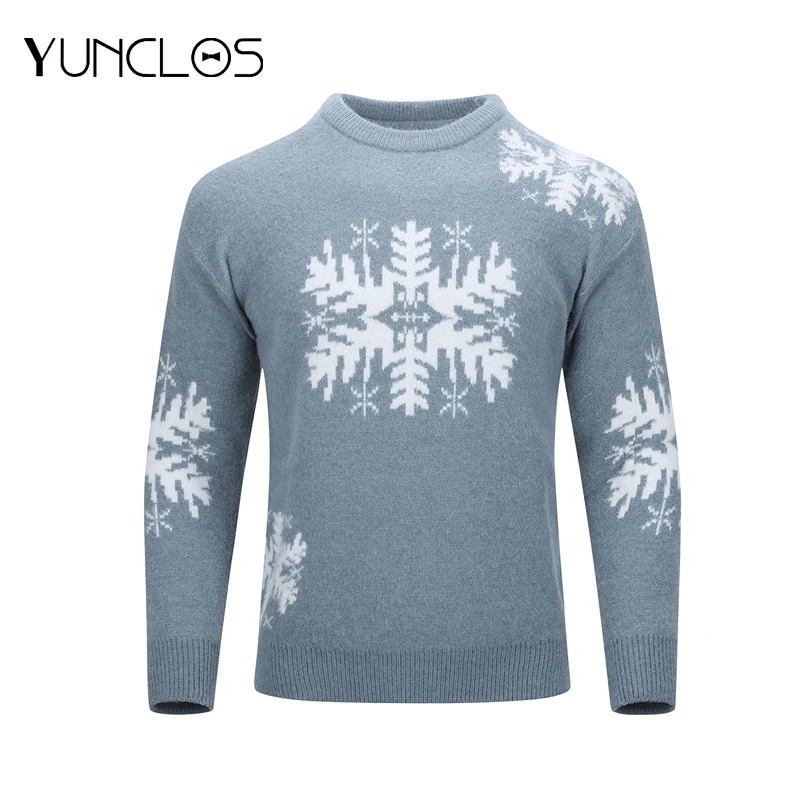 Горячая Распродажа мужской фотографический Рождественский свитер теплый цвет