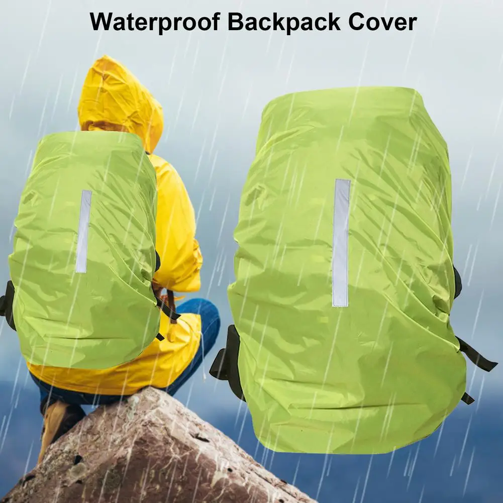 

Waterproof Cover Reflective Rainproof Protector For About 15-70L Camping Hiking Climbing Cycling Bag Cover Outdoor Backpack