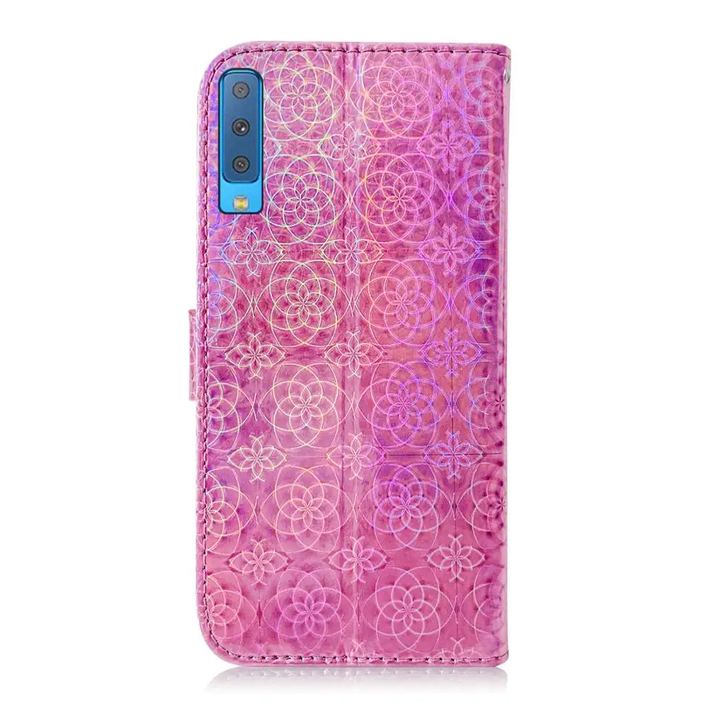 Цветной кожаный чехол-книжка с градиентом для мобильного телефона Samsung Galaxy A2 CORE A6